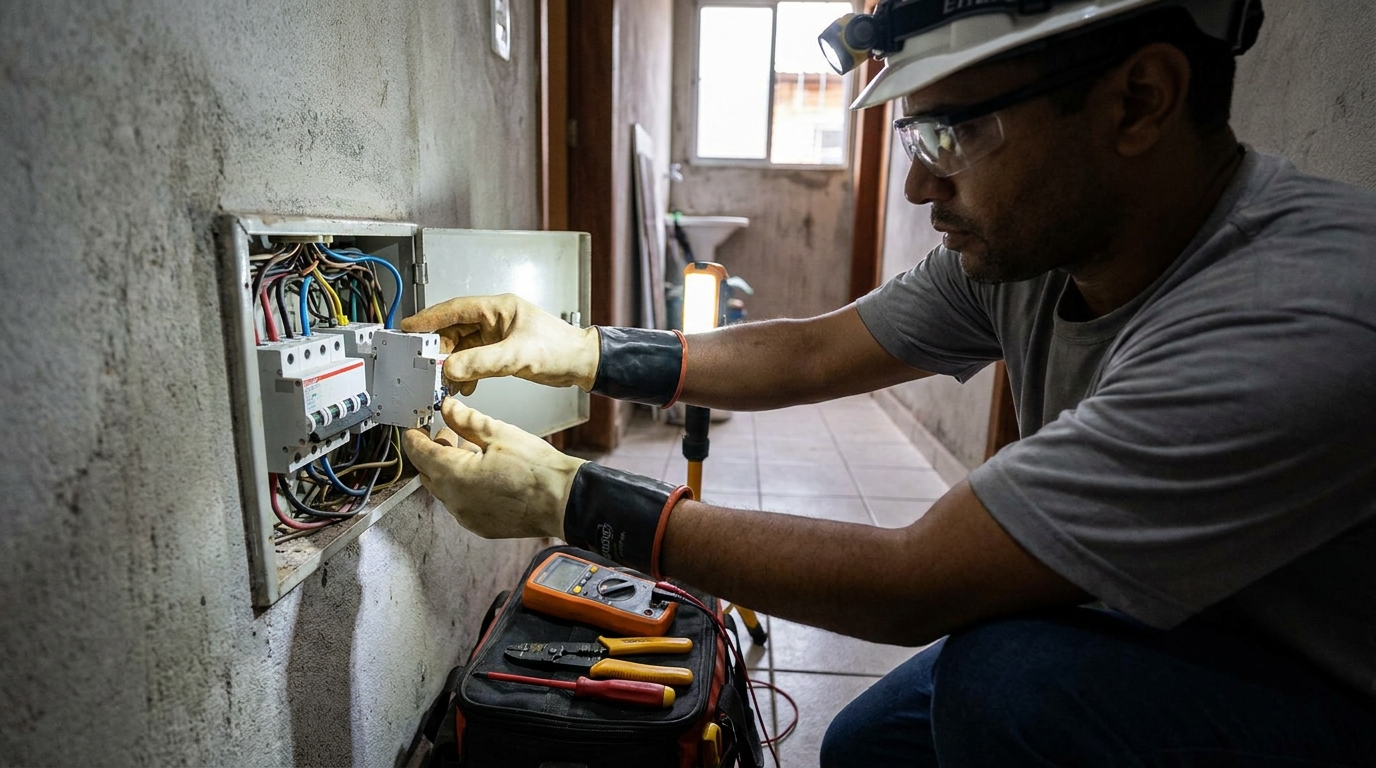 Instalacao de disjuntor profissional em Botucatu‑SP