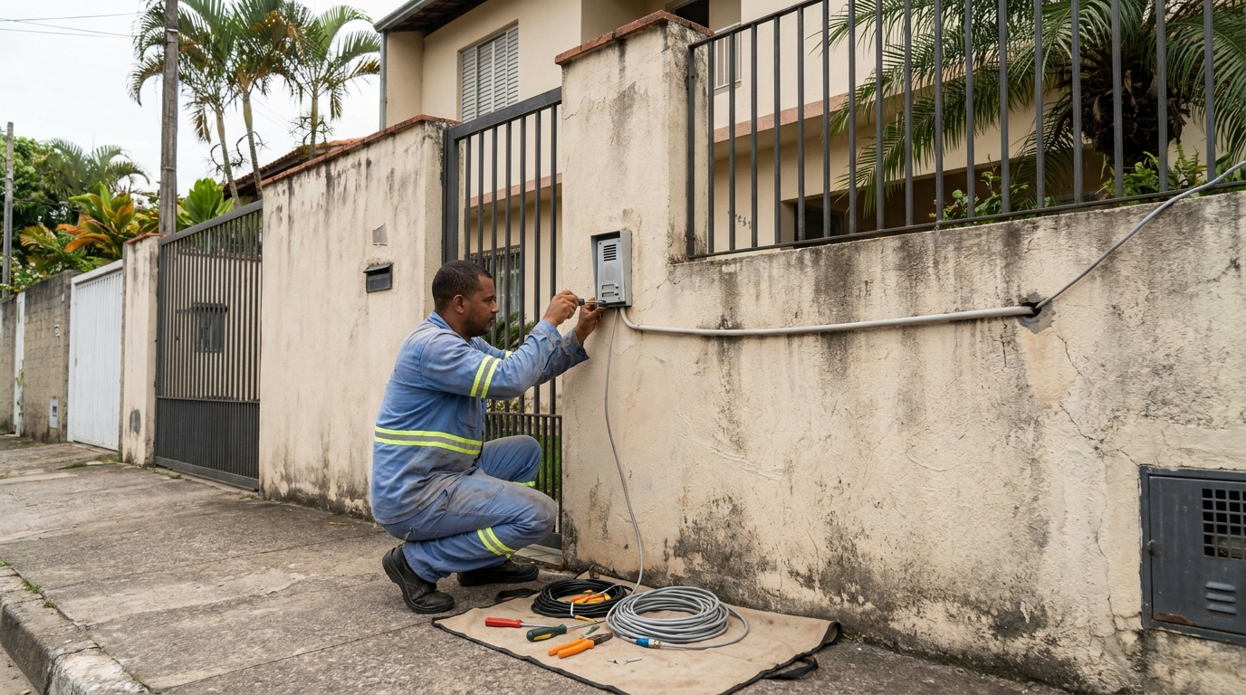 Instalacao de video porteiro em Botucatu‑SP
